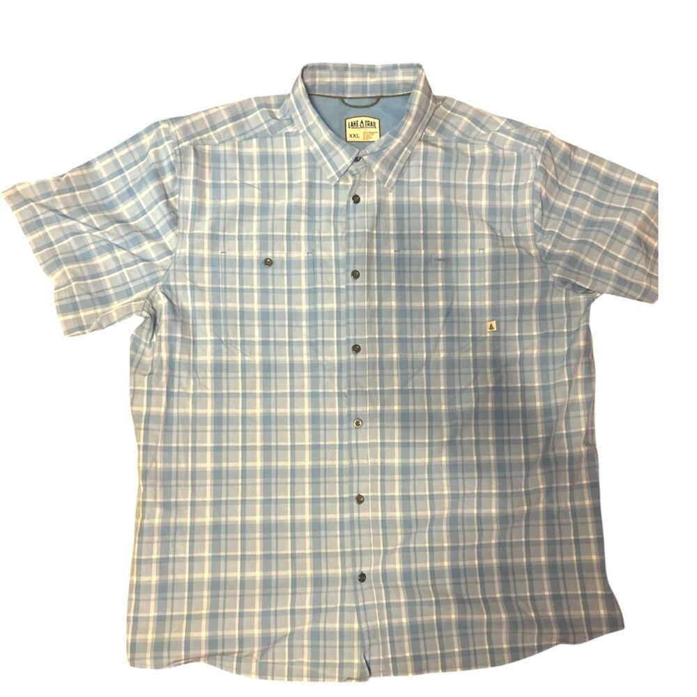 Lake & Trail Fishing Hiking Outdoor Button-Up Shirt XXL